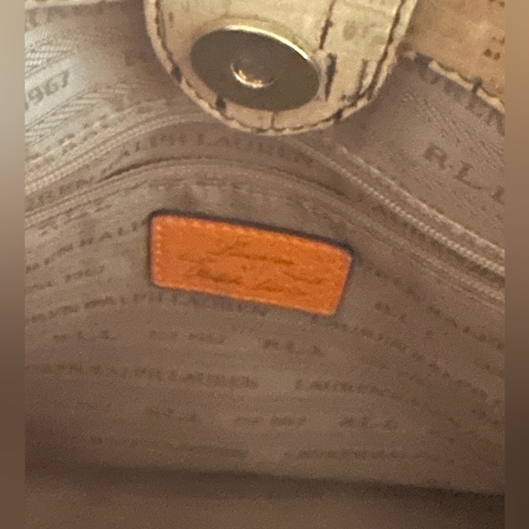 Ralph Lauren summer tote orange and corch. - Picture 2 of 4